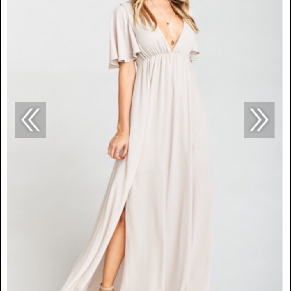 FAYE FLUTTER MAXI DRESS ~ SHOW ME THE RING CRISP